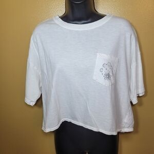 American Eagle Outfitters White Crop Top